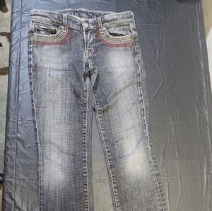 Citizens Of Humanity Gray Jeans with Red Stitching